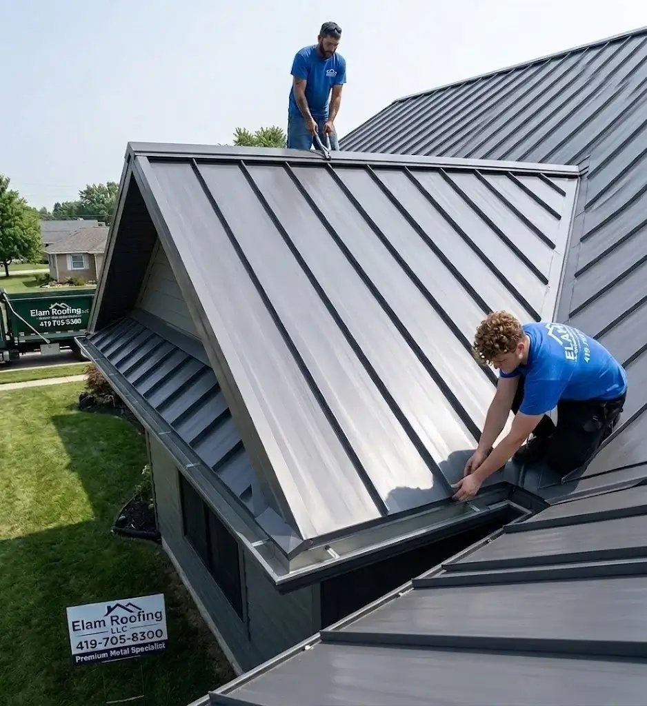 Modern Standing Seam Metal Roof